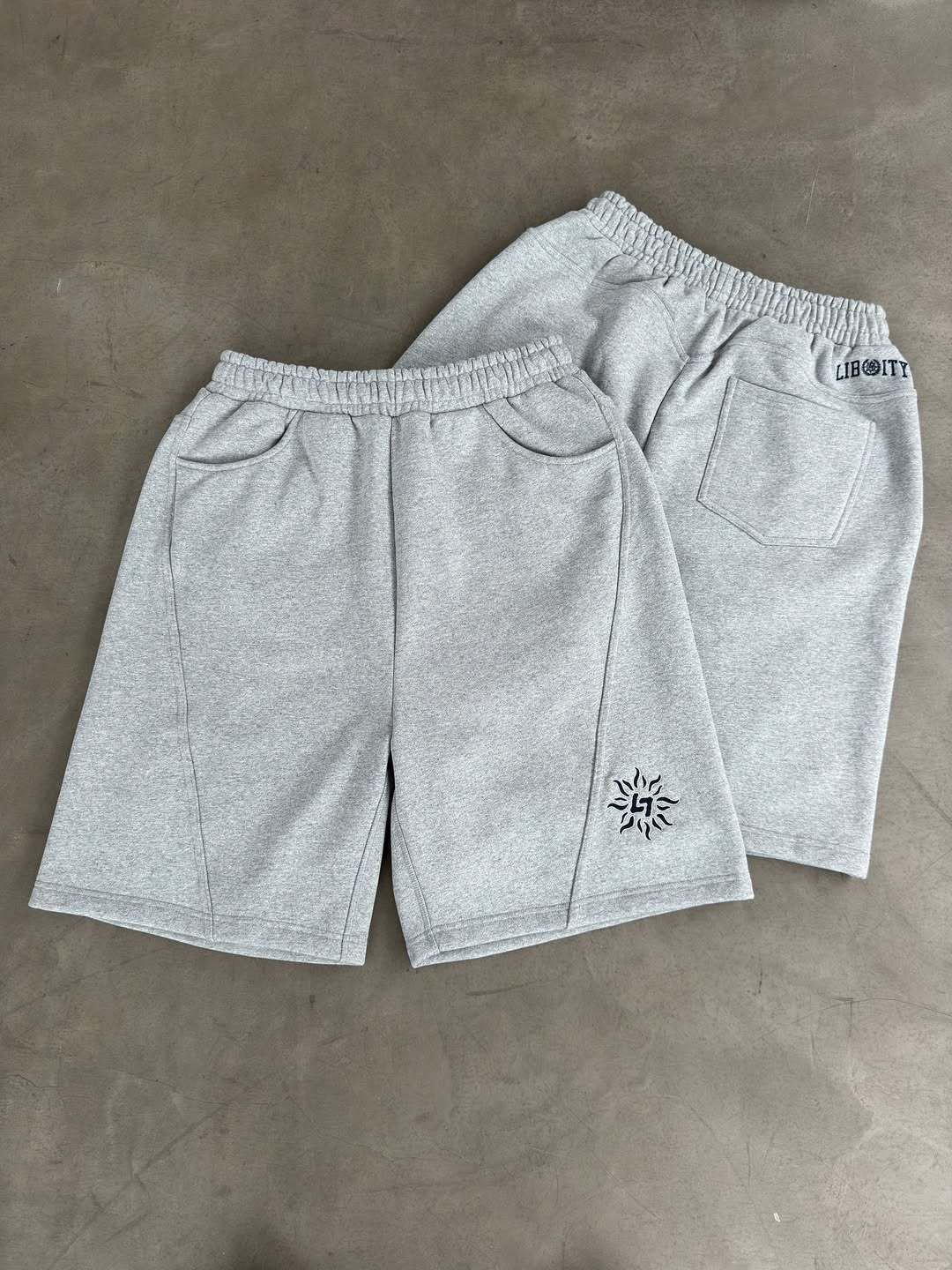 Retro Print Hoodie and Shorts Set