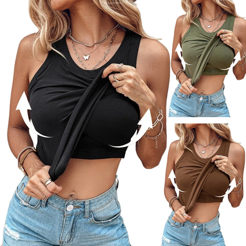 A Slim Vest With a Built-In Bra? Your Wardrobe Just Got Way Easier 🙌✨