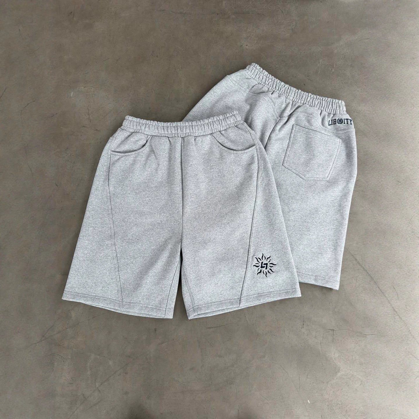 Retro Print Hoodie and Shorts Set