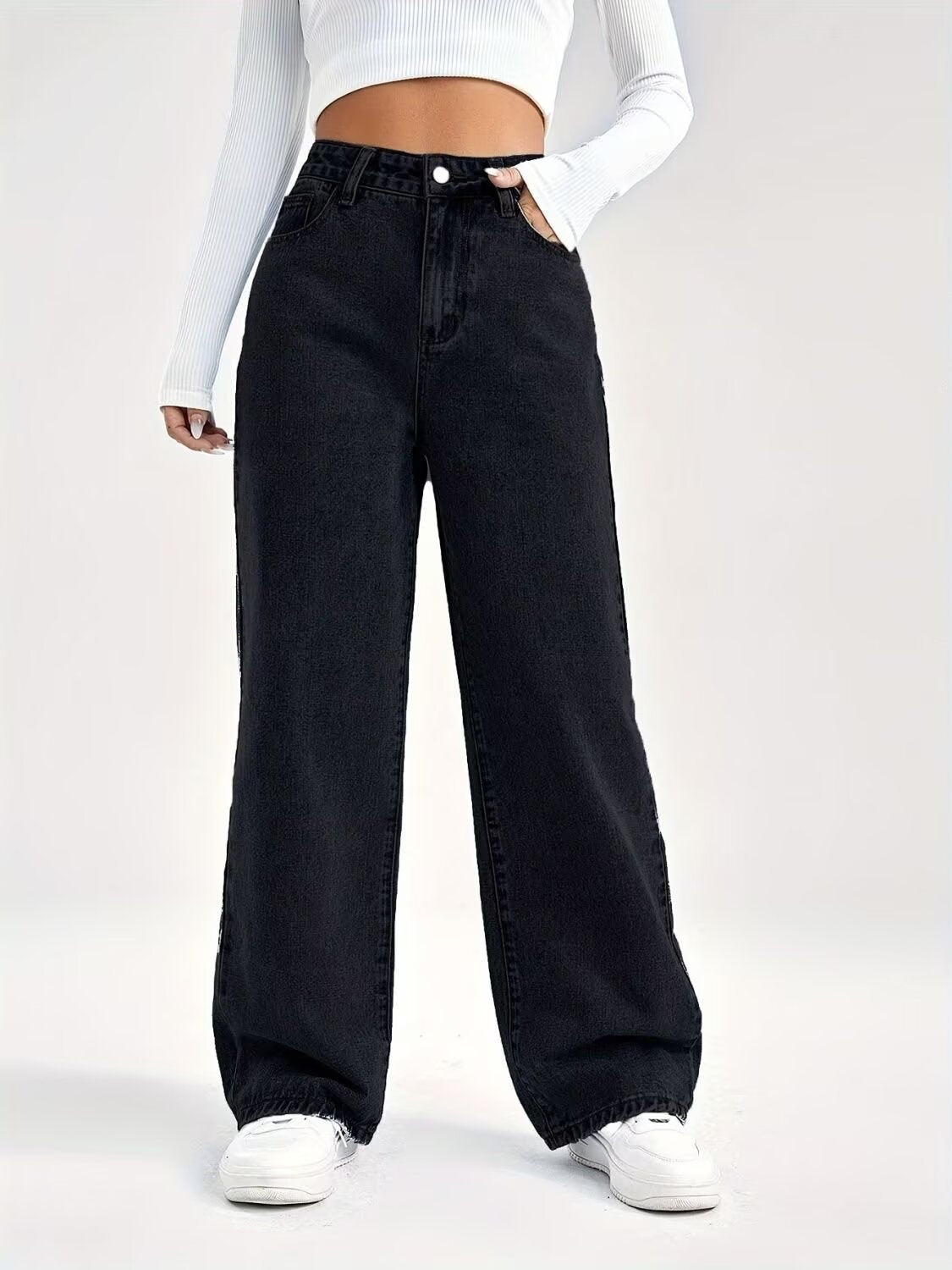 High Waist Straight Leg Jeans That Make Every Outfit Look Intentional 👖✨ (Clean Girl Era)