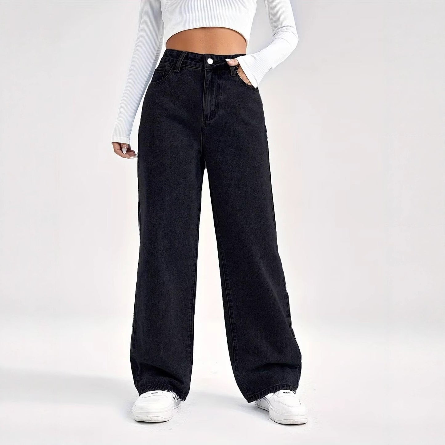 High Waist Straight Leg Jeans That Make Every Outfit Look Intentional 👖✨ (Clean Girl Era)